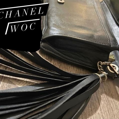 chanel woc wallet on chain sevruga|Chanel wallet on chain measurements.